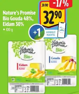 Albert Nature's Promise Bio Gouda 48%, Eidam 30% nabídka
