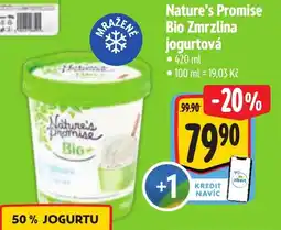 Albert Nature's Promise Bio Zmrzlina jogurtová nabídka