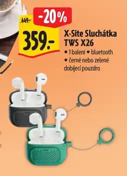Albert X-Site Sluchátka TWS X26 nabídka