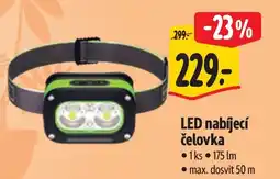 Albert LED nabíjecí čelovka nabídka