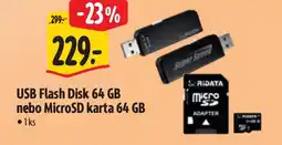 Albert USB Flash Disk 64 GB nebo MicroSD karta 64 GB nabídka