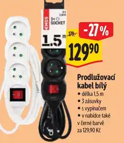 Albert Prodlužovací kabel bílý nabídka