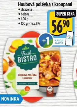 Albert Houbová polévka s kroupami nabídka