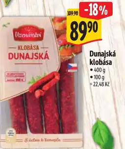 Albert Dunajská klobása nabídka