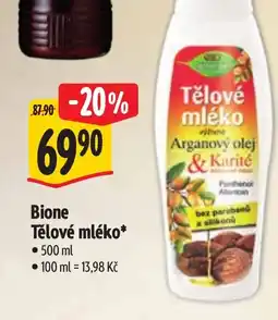 Albert Bione Tělové mléko nabídka
