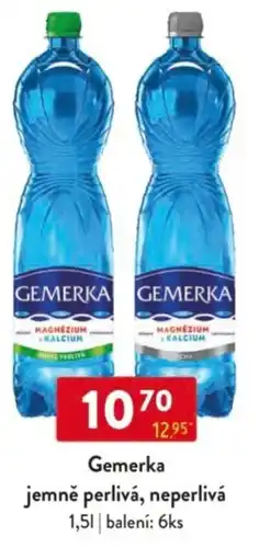 Qanto Gemerka jemně perlivá, neperlivá nabídka