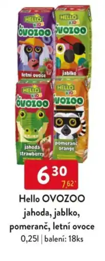 Qanto Hello OVOZOO jahoda, jablko, pomeranč, letní ovoce nabídka