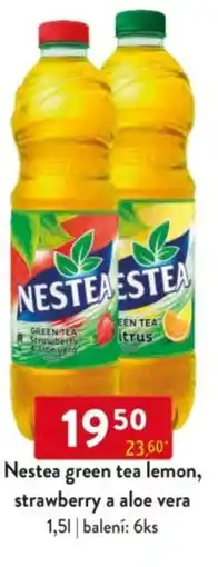 Qanto Nestea green tea lemon, strawberry a aloe vera nabídka