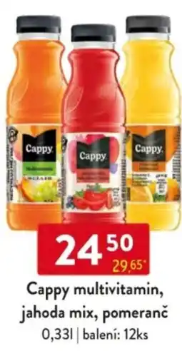 Qanto Cappy multivitamin, jahoda mix, pomeranč nabídka