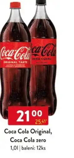 Qanto Coca Cola Original, Coca Cola zero nabídka