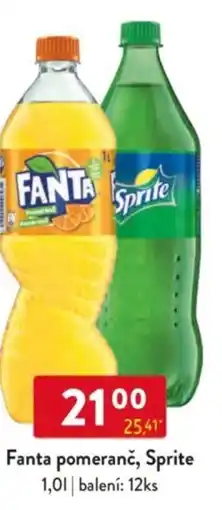 Qanto Fanta pomeranč, Sprite nabídka