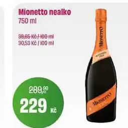 BonVeno Mionetto nealko nabídka