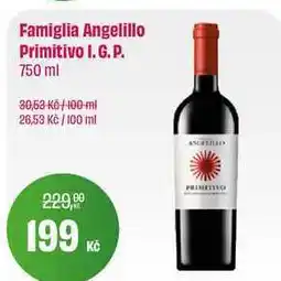 BonVeno Famiglia Angelillo Primitivo I. G. P nabídka