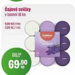 BonVeno Čajové svíčky v balení 18 ks nabídka