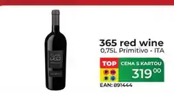 Tamda Foods 365 red wine 0,75L Primitivo - ITA nabídka
