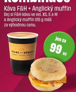 BonVeno Káva F&H + Anglický muffin nabídka
