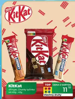 Tamda Foods KitKat 4Finger, Chunky tyčinka od 40g - 42g nabídka