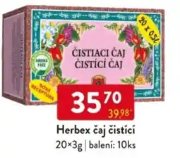 Qanto Herbex čaj čistící nabídka