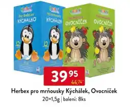 Qanto Herbex pro mrňousky Kýchálek, Ovocníček nabídka