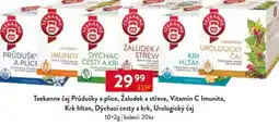 Qanto Teekanne čaj Průdušky a plíce, Žaludek a střeva, Vitamín C Imunita, Krk hltan, Dýchací cesty a krk, Urologický čaj nabídka