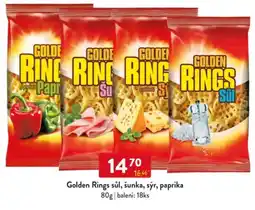 Qanto Golden Rings sůl, šunka, sýr, paprika nabídka