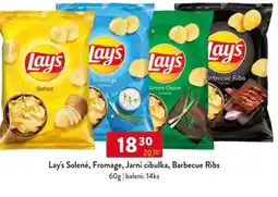 Qanto Lay's Solené, Fromage, Jarní cibulka, Barbecue Ribs nabídka
