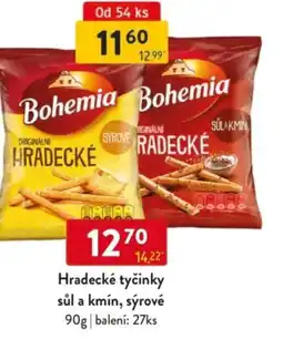 Qanto Hradecké tyčinky sůl a kmín, sýrové nabídka