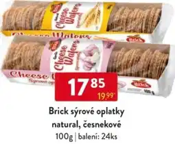 Qanto Brick sýrové oplatky natural, česnekové nabídka