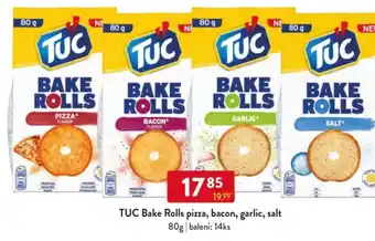Qanto TUC Bake Rolls pizza, bacon, garlic, salt nabídka