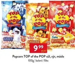 Qanto Popcorn TOP of the POP sůl, sýr, máslo nabídka