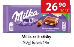 Qanto Milka celé oříšky nabídka