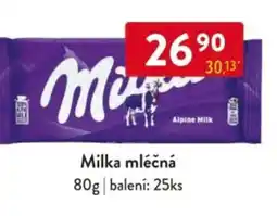 Qanto Milka mléčná nabídka