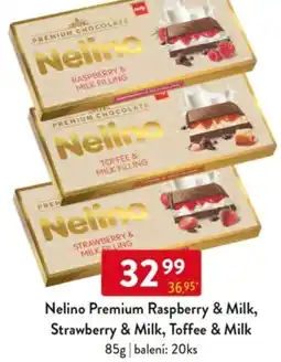 Qanto Nelino Premium Raspberry & Milk, Strawberry & Milk, Toffee & Milk nabídka