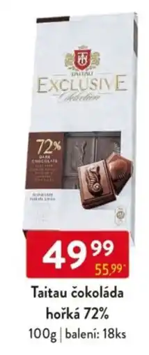 Qanto Taitau čokoláda hořká 72% nabídka
