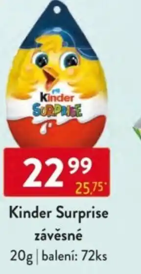 Qanto Kinder Surprise závěsné nabídka