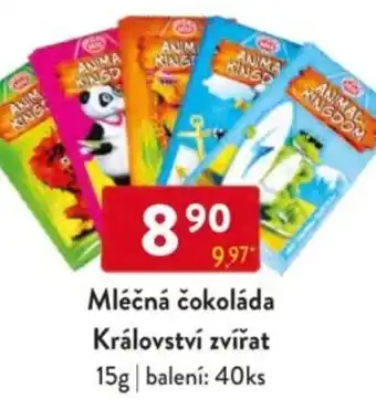 Qanto Mléčná čokoláda Království zvířat nabídka