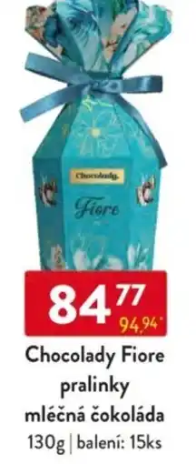 Qanto Chocolady Fiore pralinky mléčná čokoláda nabídka