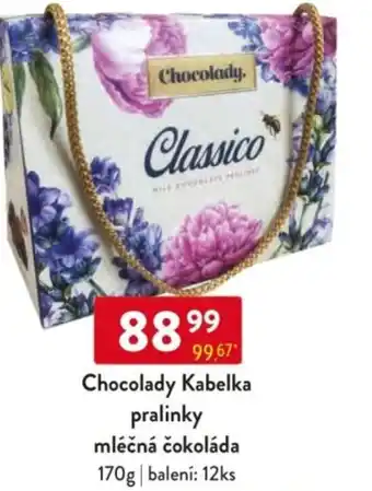 Qanto Chocolady Kabelka pralinky mléčná čokoláda nabídka