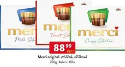 Qanto Merci original, mléčná, oříšková nabídka