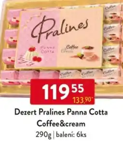 Qanto Dezert Pralines Panna Cotta Coffee&cream nabídka