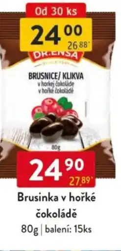 Qanto Dr.Ensa Brusinka v hořké čokoládě nabídka