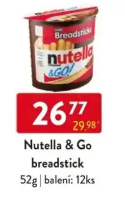 Qanto Nutella & Go breadstick nabídka