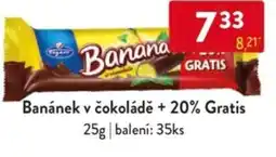 Qanto Banánek v čokoládě + 20% Gratis nabídka