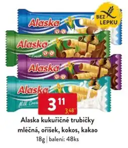 Qanto Alaska kukuřičné trubičky mléčná, oříšek, kokos, kakao nabídka
