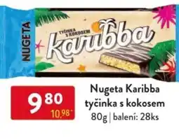 Qanto Nugeta Karibba tyčinka s kokosem nabídka