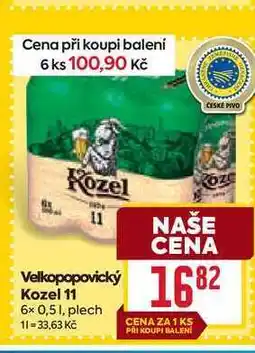 Billa Velkopopovický Kozel 11 6x 0,51, plech nabídka