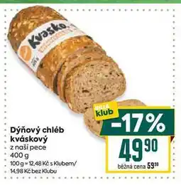 Billa Dýňový chléb kváskový z naší pece nabídka