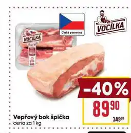 Billa Vepřový bok špička cena za nabídka