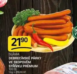 Flop DEBRECÍNSKÉ PÁRKY VE SKOPOVÉM STŘÍVKU PRÉMIUM nabídka