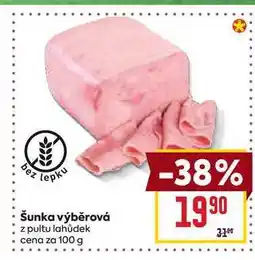 Billa Šunka výběrová z pultu lahůdek cena za nabídka